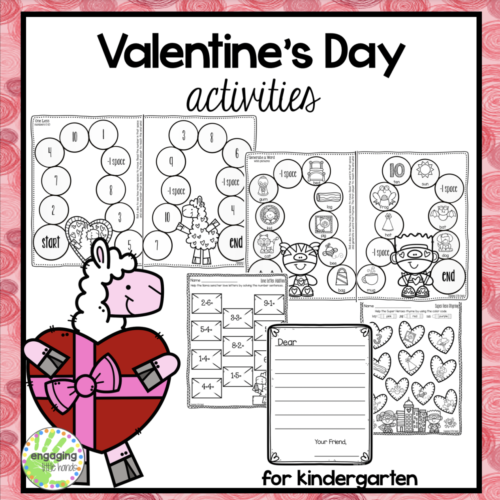 Valentine's Day Printable Activities for Kindergarten's featured image