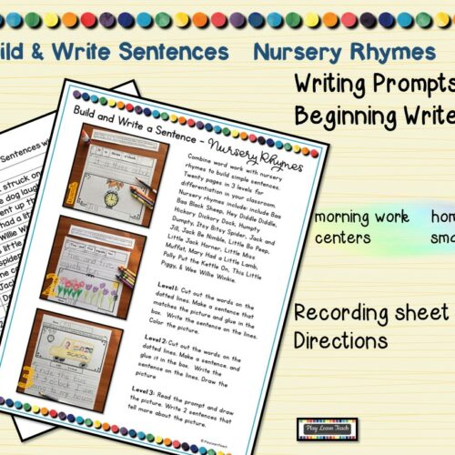 Sentence Writing Nursery Rhymes Scrambled Sentences Classful