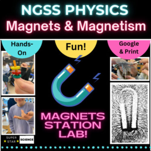 Magnets & Magnetism Lab Hands On Middle School Physics Fun NGSS Activity's featured image