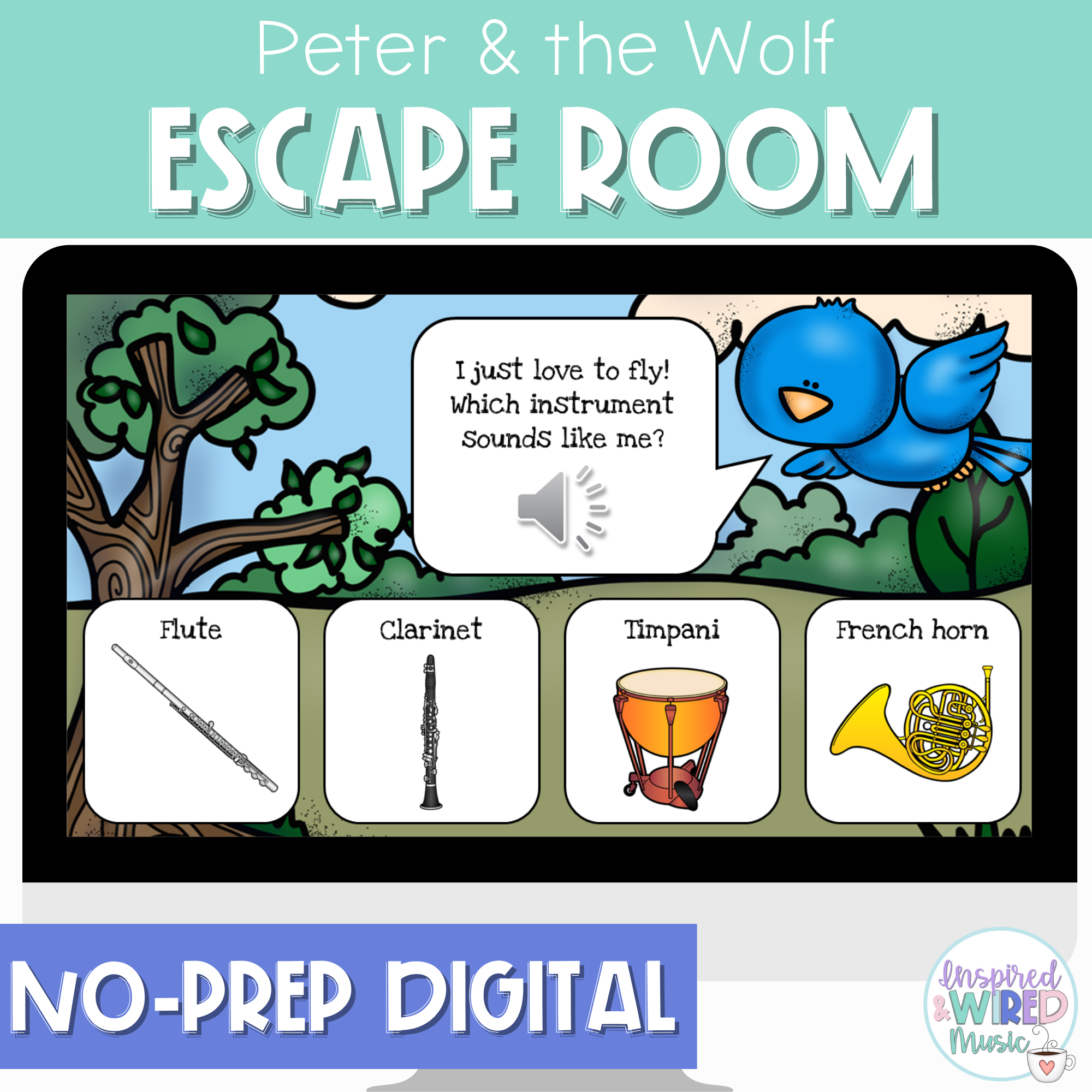 Peter and the Wolf Digital Music Escape Room