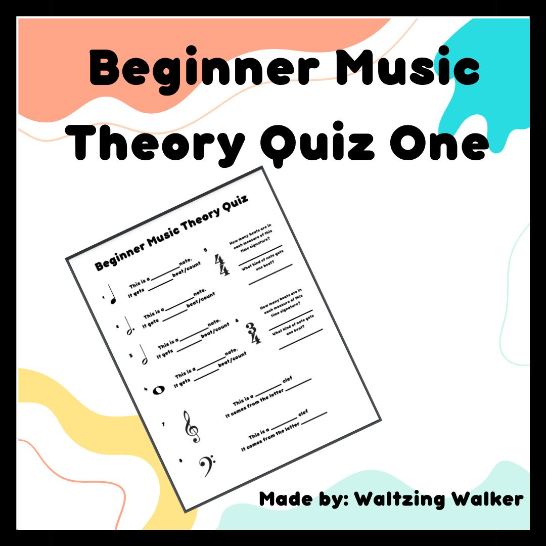 Beginner Music Theory Quiz 1