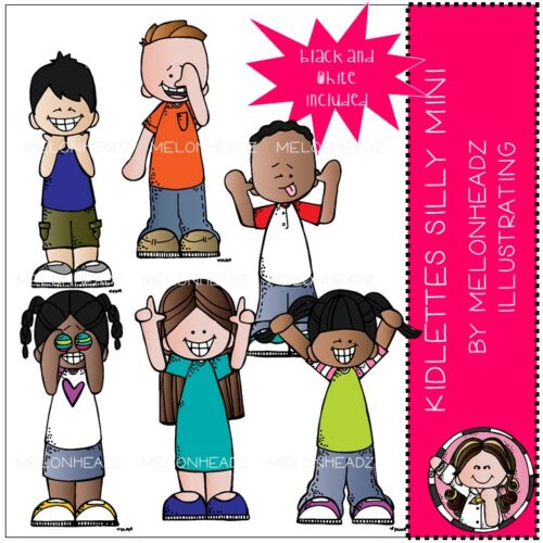 Kidlettes clipart - silly - Mini set 2 - by Melonheadz Illustrating's featured image