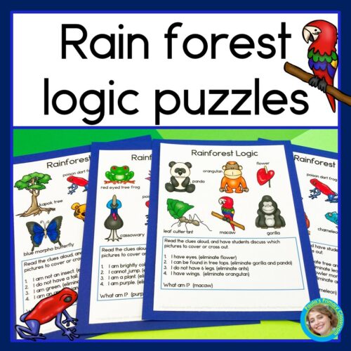 Rain Forest Math Logic Puzzles | Critical Thinking Enrichment Activities's featured image