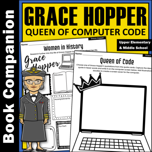 Grace Hopper Queen of Computer Code Book Companion | Women's History Activities's featured image