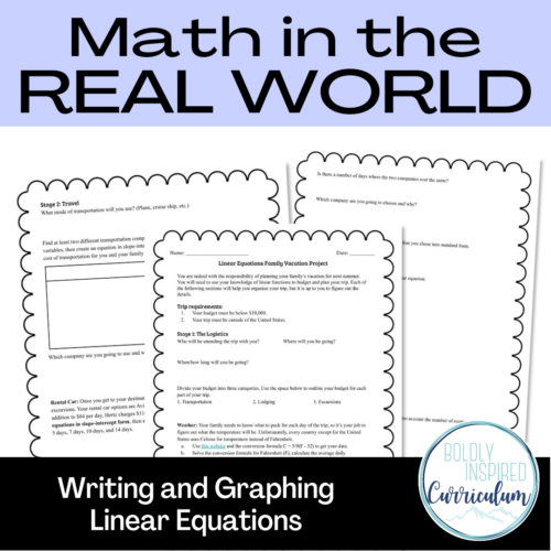 Linear Equations Real World Application's featured image
