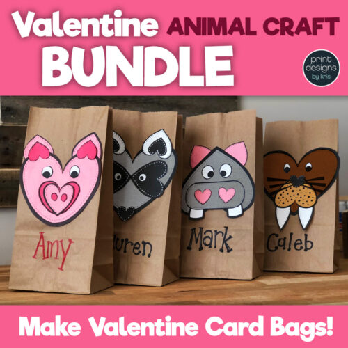 Valentine's Day Craft and Card Holder BUNDLE's featured image