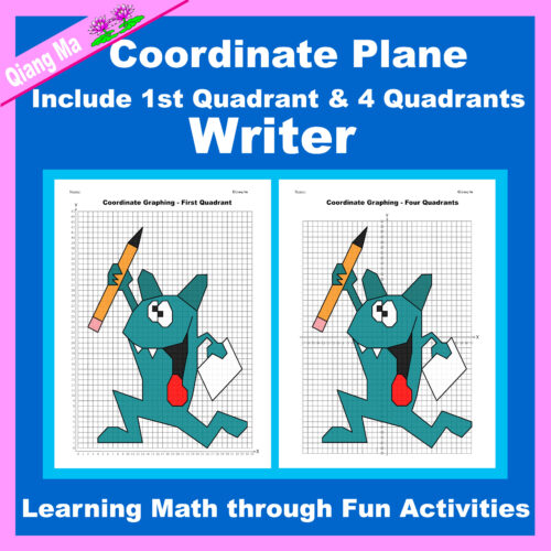 Back to School Monster Coordinate Plane Graphing Picture: Writer's featured image