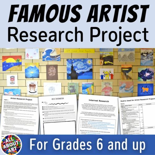 Famous Artist Research Project - Research Paper and Artwork Assignment's featured image