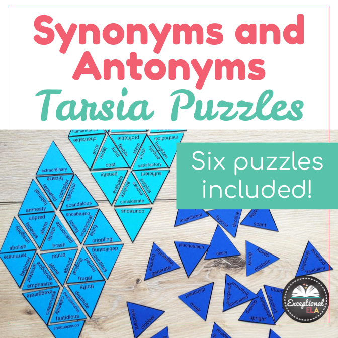 Synonym Activity - Printable Puzzle Center