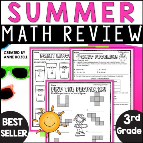 3rd Grade Math Summer Review | Math Review Packet's featured image