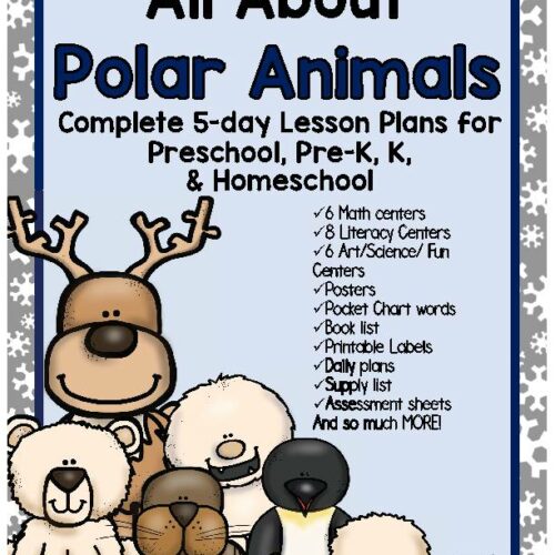 Arctic & Polar Animals Lesson Plans for Preschool Pre-K, K Homeschool's featured image