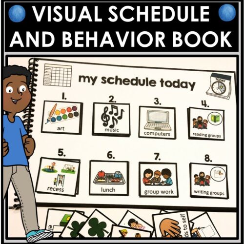 Portable Visual Schedule Booklet and Behavior Management Tool Autism's featured image