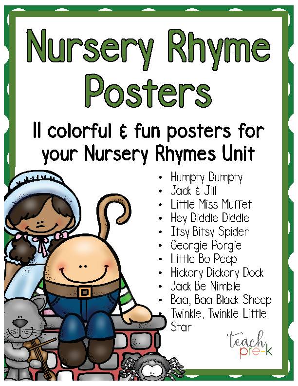 *FREE* Nursery Rhyme Posters