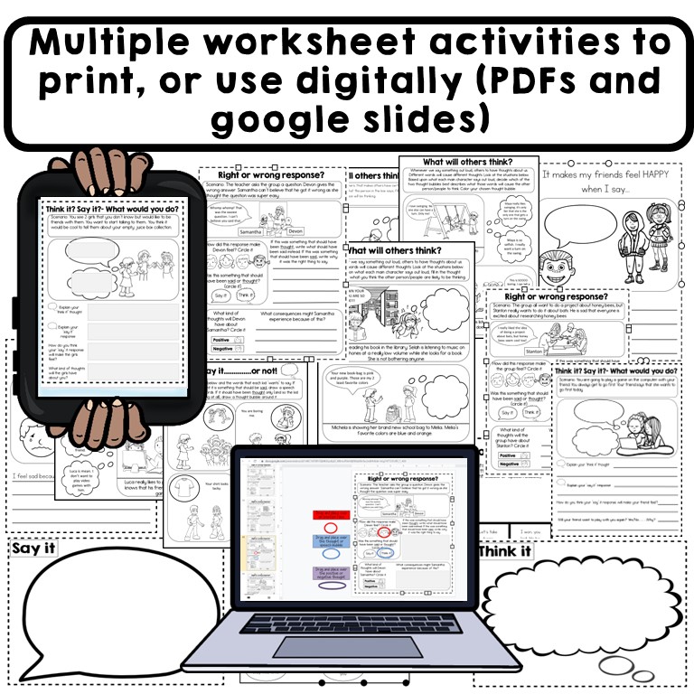 social-filter-worksheets-activities-task-cards-social-skills-sel-and