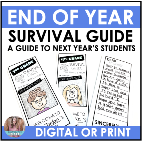 End of Year Activities Survival Guide Reflection Foldable's featured image