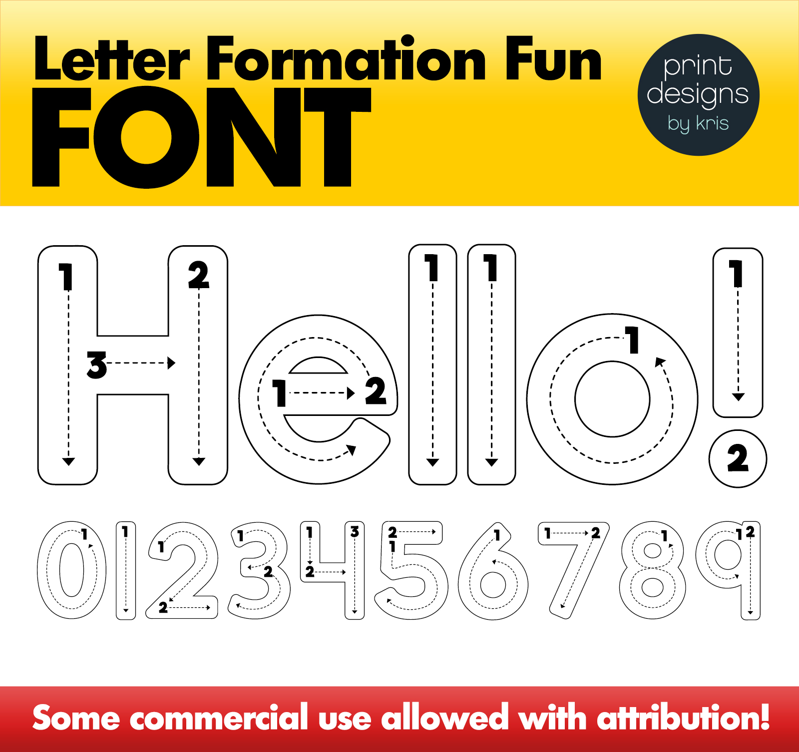 Letter tracing store fonts