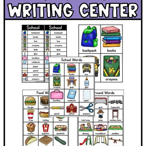 August Writing Center for Pre-K & Kindergarten - Back to School Writing Station's featured image