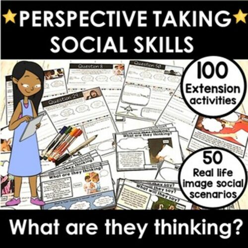 Perspective taking activities for social skills and social inferences SEL social pragmatics skills and social awareness's featured image