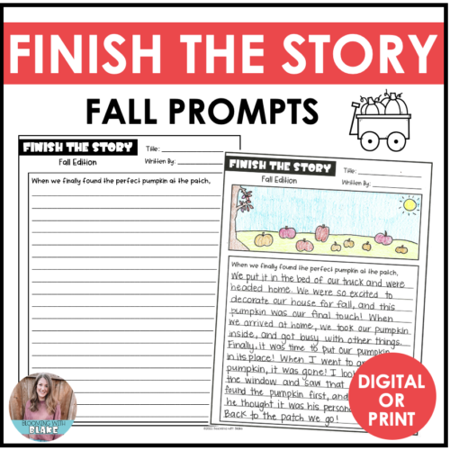 Fall Writing Activity Finish the Story Creative Writing Prompts's featured image