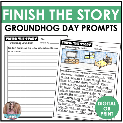 Groundhog Day Activities Finish the Story Creative Writing Prompts's featured image