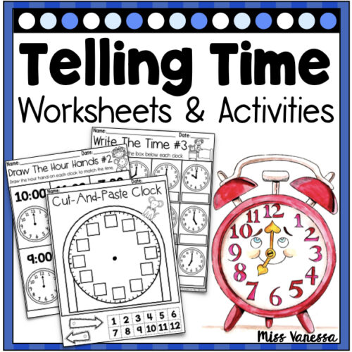 Telling Time By The Hour Worksheets's featured image