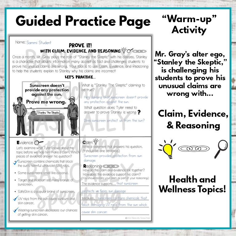 Claim Evidence Reasoning CER Paragraph Practice Activity - Classful claim-evidence-reasoning-cer-paragraph-practice-activity-classful