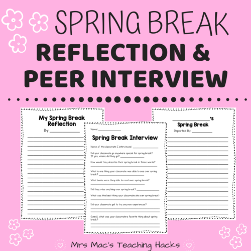 Spring Break Reflection & Peer Interview's featured image