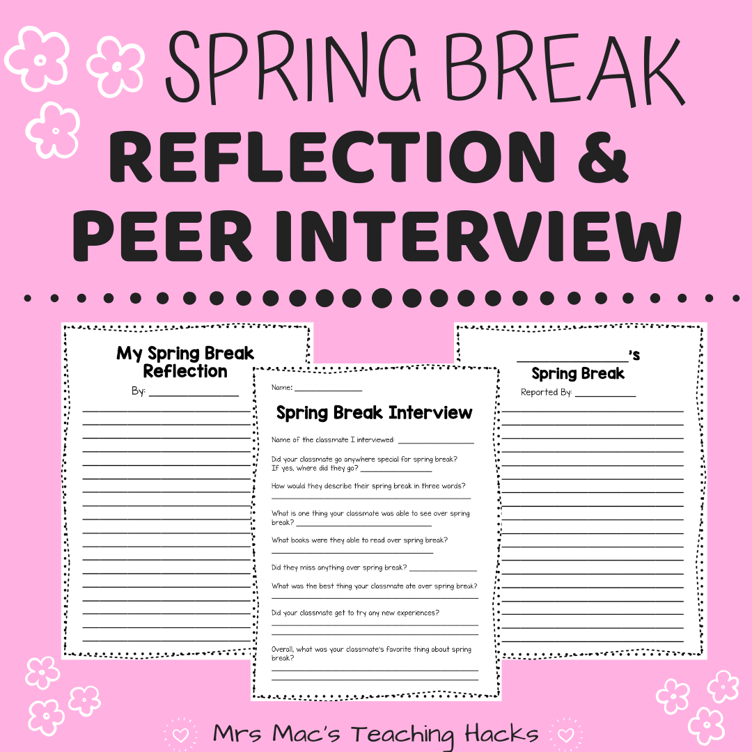 Spring Break Reflection & Peer Interview