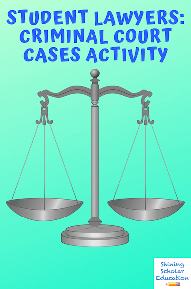 Student Lawyers: Criminal Court Mock Trials & Cases with PowerPoint