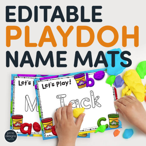 Editable Playdoh Sight Word Mats Play Dough