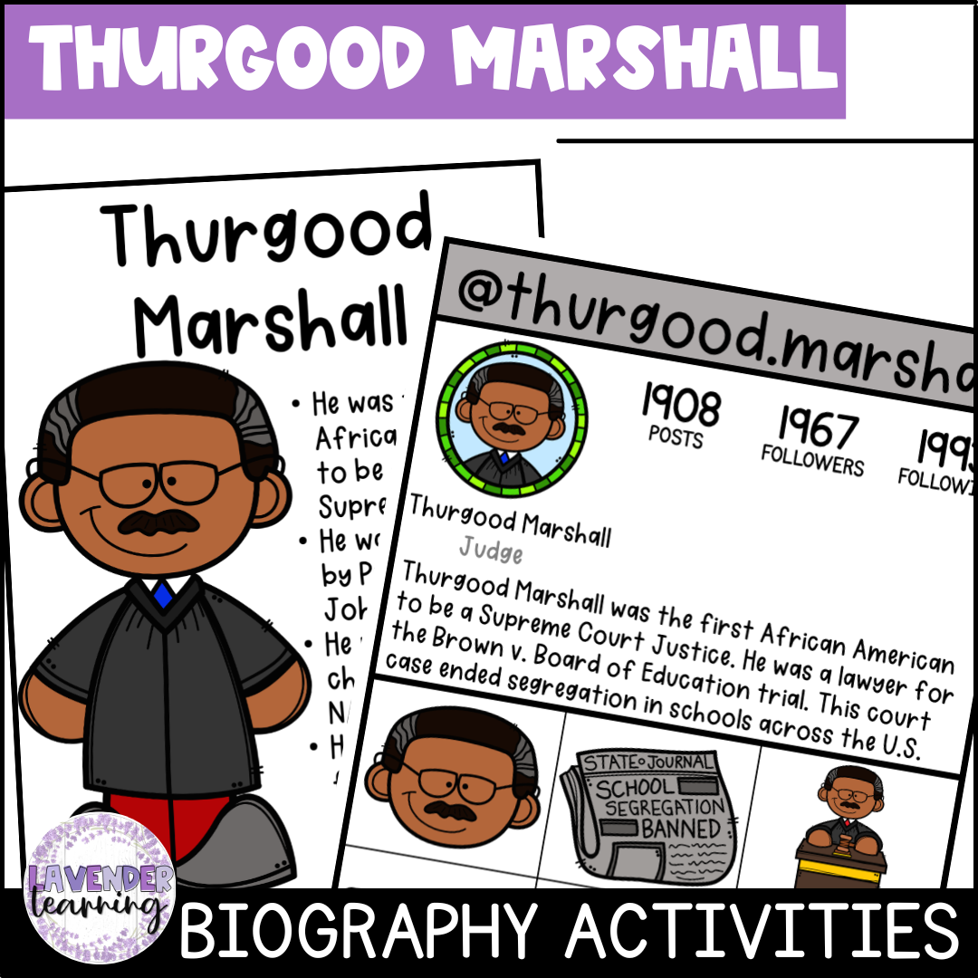 informational reading comprehension biography of thurgood marshall quizizz