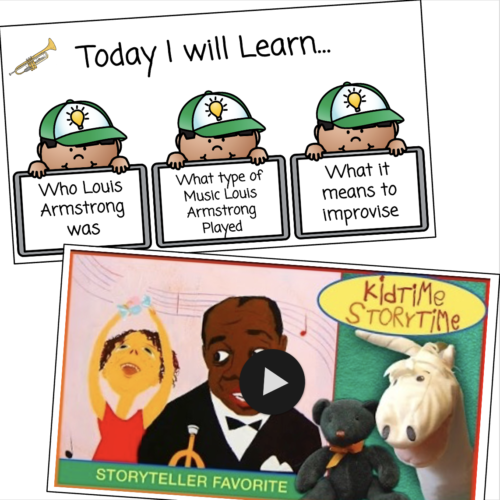 Louis Armstrong Lesson Slides and worksheets's featured image