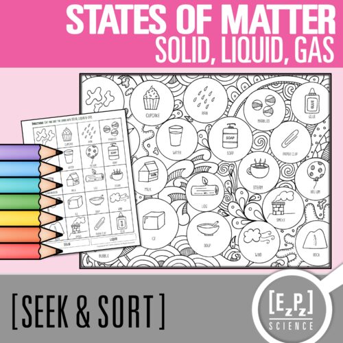 States of Matter Card Sort Activity | Seek and Sort Science Doodle's featured image