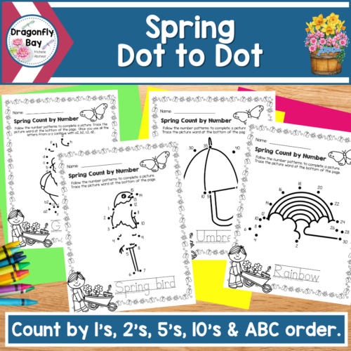 Spring Dot to Dot by 1s Skip Count by 2 5 10 and Alphabetic Order's featured image