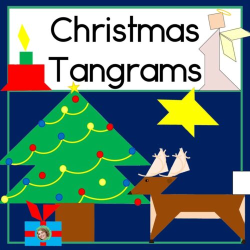 Christmas Tangram Puzzles Printable | 2D Shapes Math Center | Tangrams's featured image