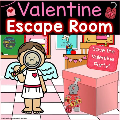 Valentine's Day Escape Room Valentine Breakout Activity Kindergarten - 1st Grade's featured image