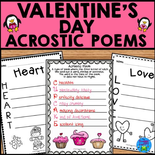 Valentine's Day Acrostic Poems | Valentine's Day Writing Activity's featured image
