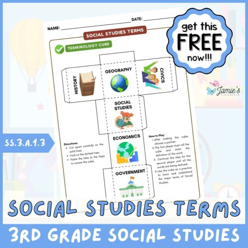FREE Social Studies Vocabulary Game's featured image