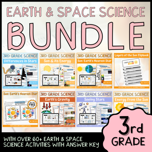 3rd Grade Earth & Space Science BUNDLE - NGSS Aligned Activities & Answer Key's featured image