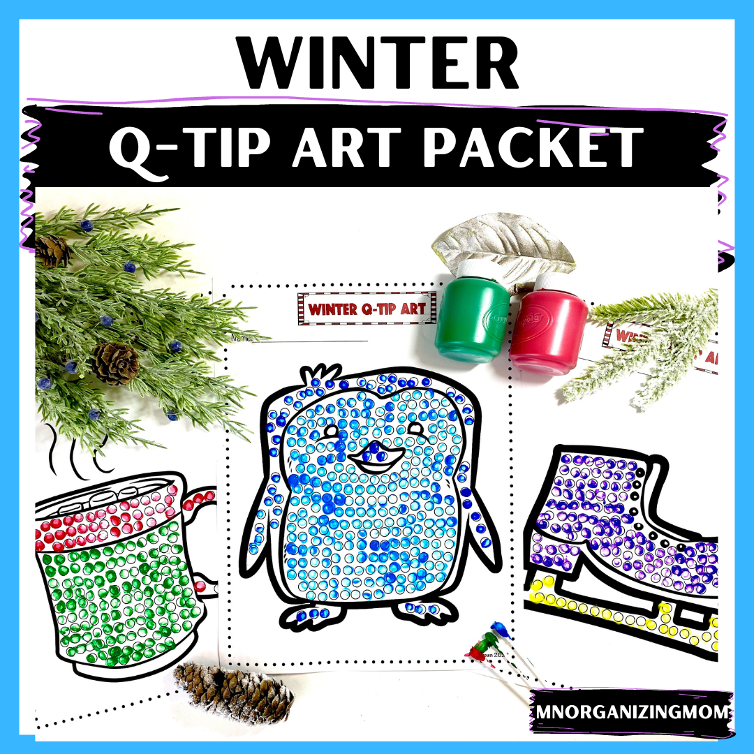 Winter Q-Tip Art