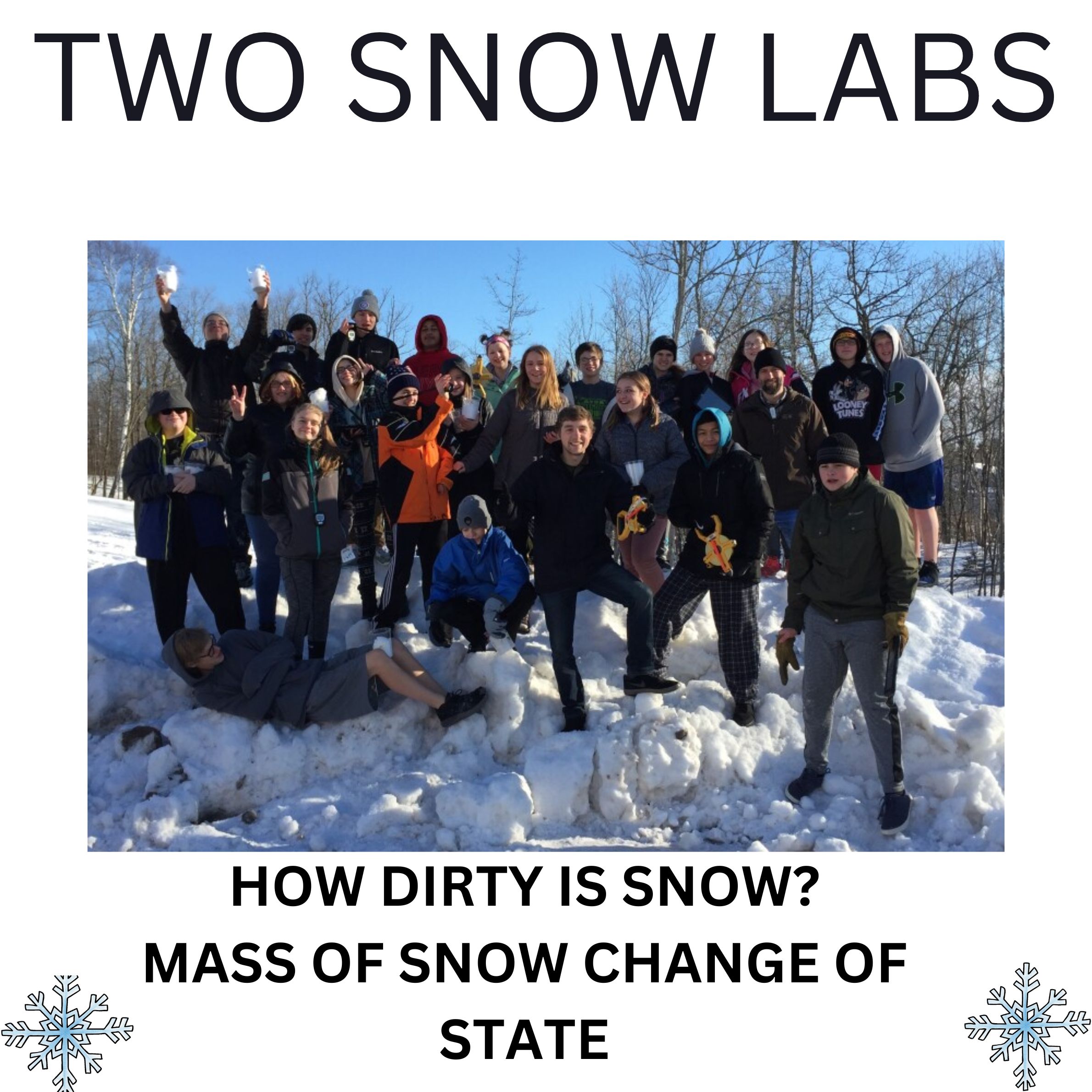 Weather 2 Snow Labs How clean is it and Mass of snow Middle School Science