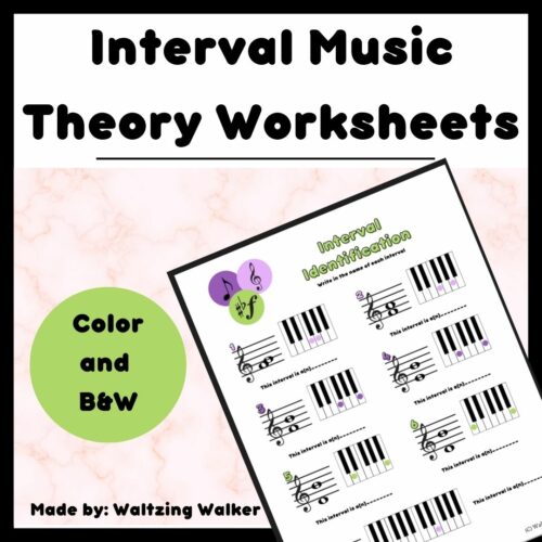 Interval Music Theory Worksheets's featured image
