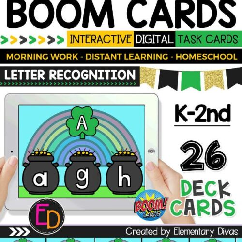 March BOOM CARDS St. Patrick's Day Letter Recognition's featured image