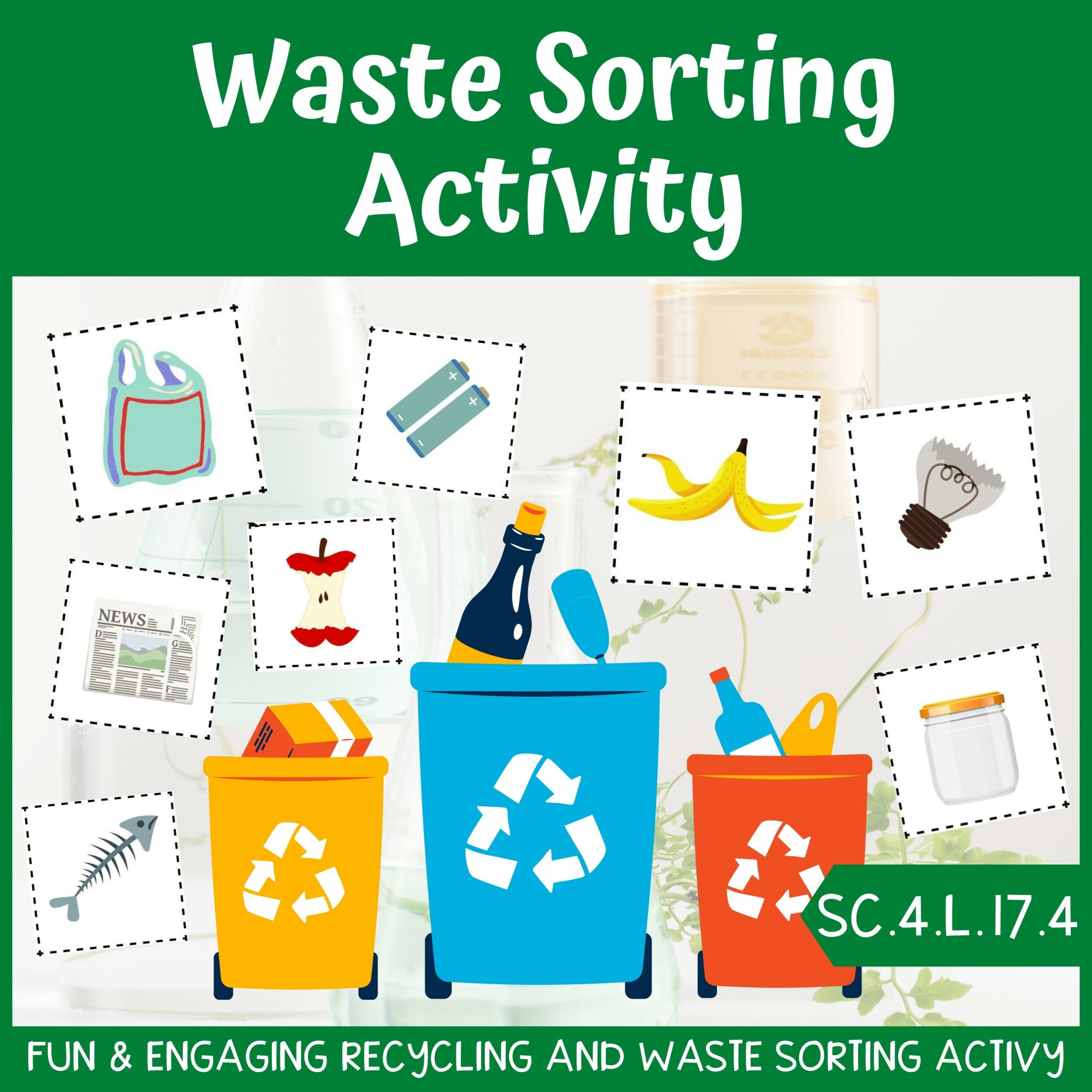 Waste Sorting Activity Earth Day Sorting Printable - Classful