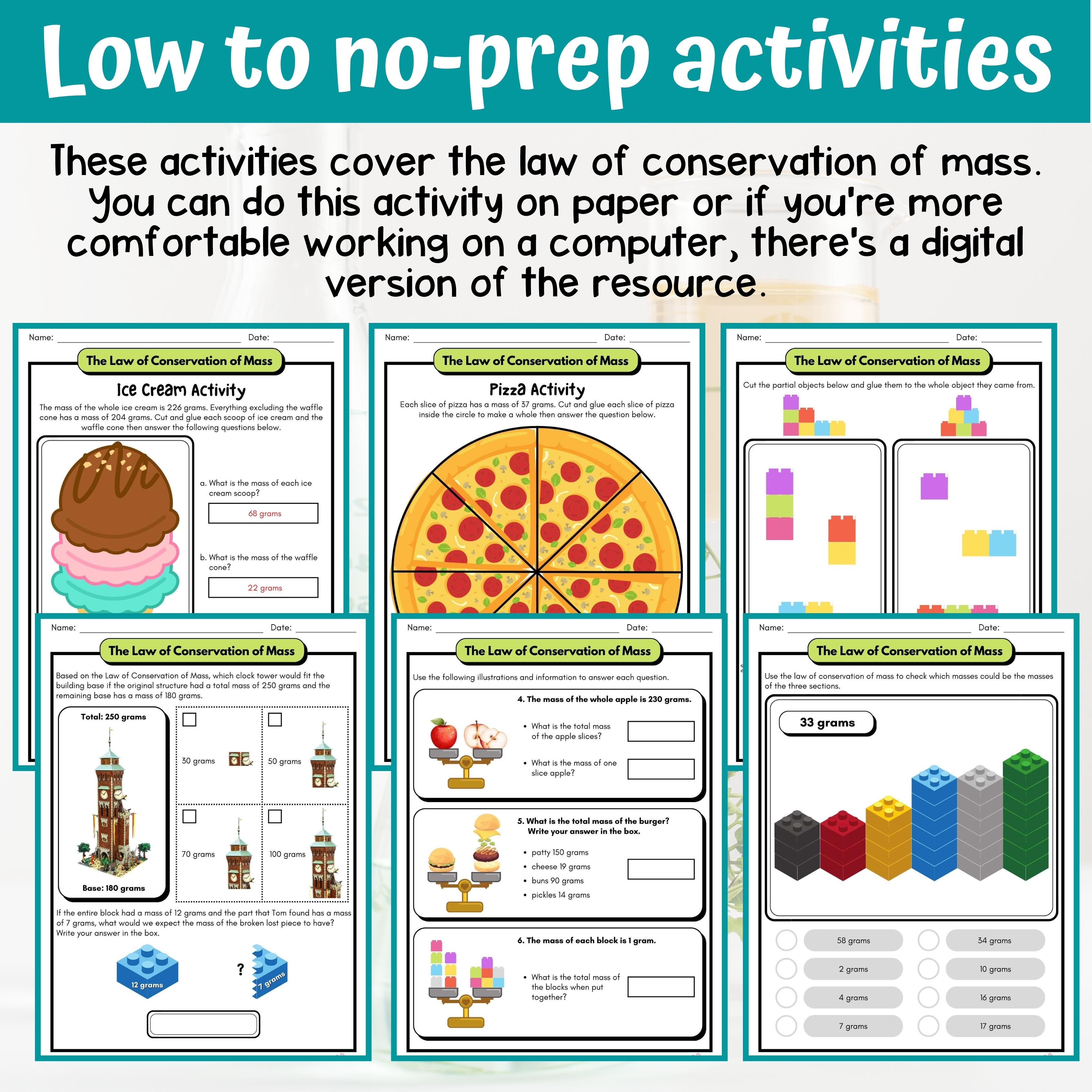 law-of-conservation-of-mass-activity-answer-key-4th-grade-physical