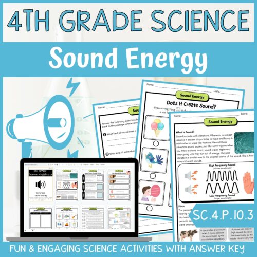 Sound Energy: 4th Grade Physical Science - ACTIVITIES + ANSWER KEY's featured image
