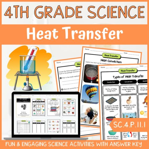 Heat Transfer Activity & Answer Key 4th Grade Physical Science's featured image