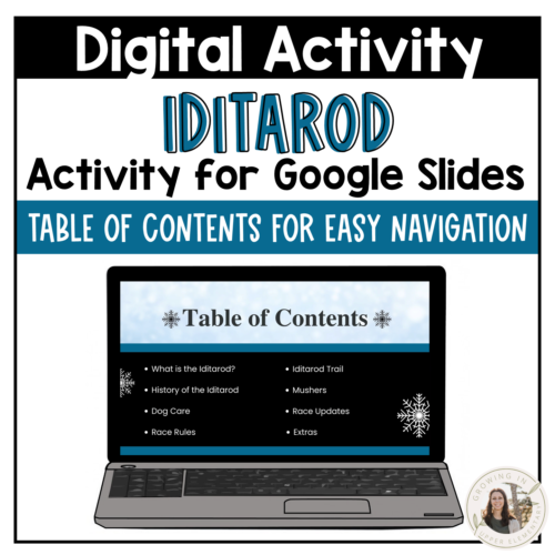 Iditarod Digital Activity for Google Slides All About Dog Sled Race's featured image