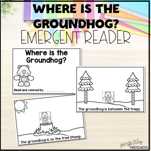 Groundhog Day Where is the Groundhog Positional Words Book for Preschool's featured image