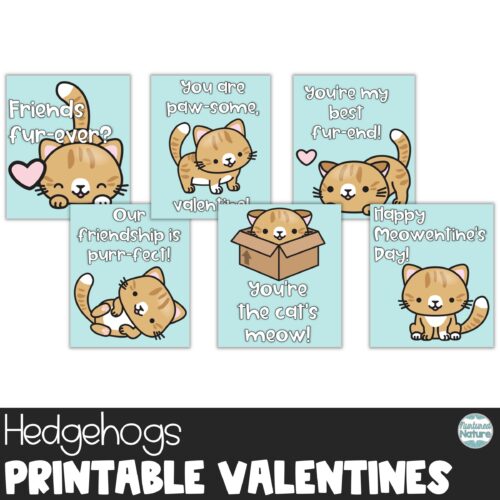 Cat Printable Valentine’s Day Cards for Students's featured image